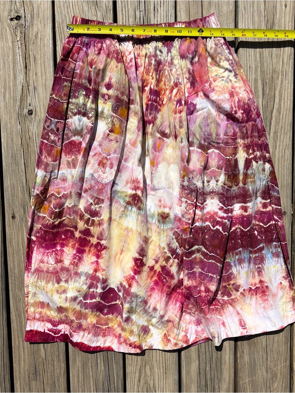 Old Navy Ice Dyed A-Line Midi Skirt - Picture 3 of 5